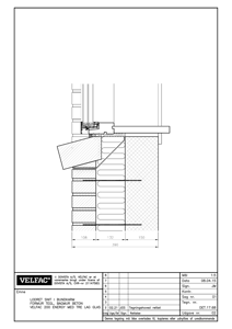Indbygning i formur tegl, bagmur beton